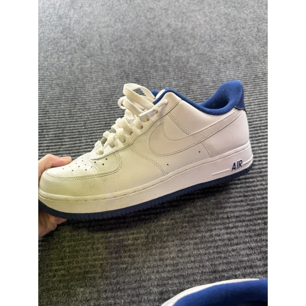 Nike Air Force 1 Low White Blue Youth Size 8Y Sneakers Shoes Unisex